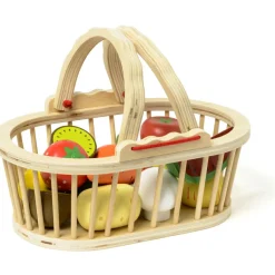 Best Panier de 13 fruits et légumes en bois Dînette Et Aliments Factices