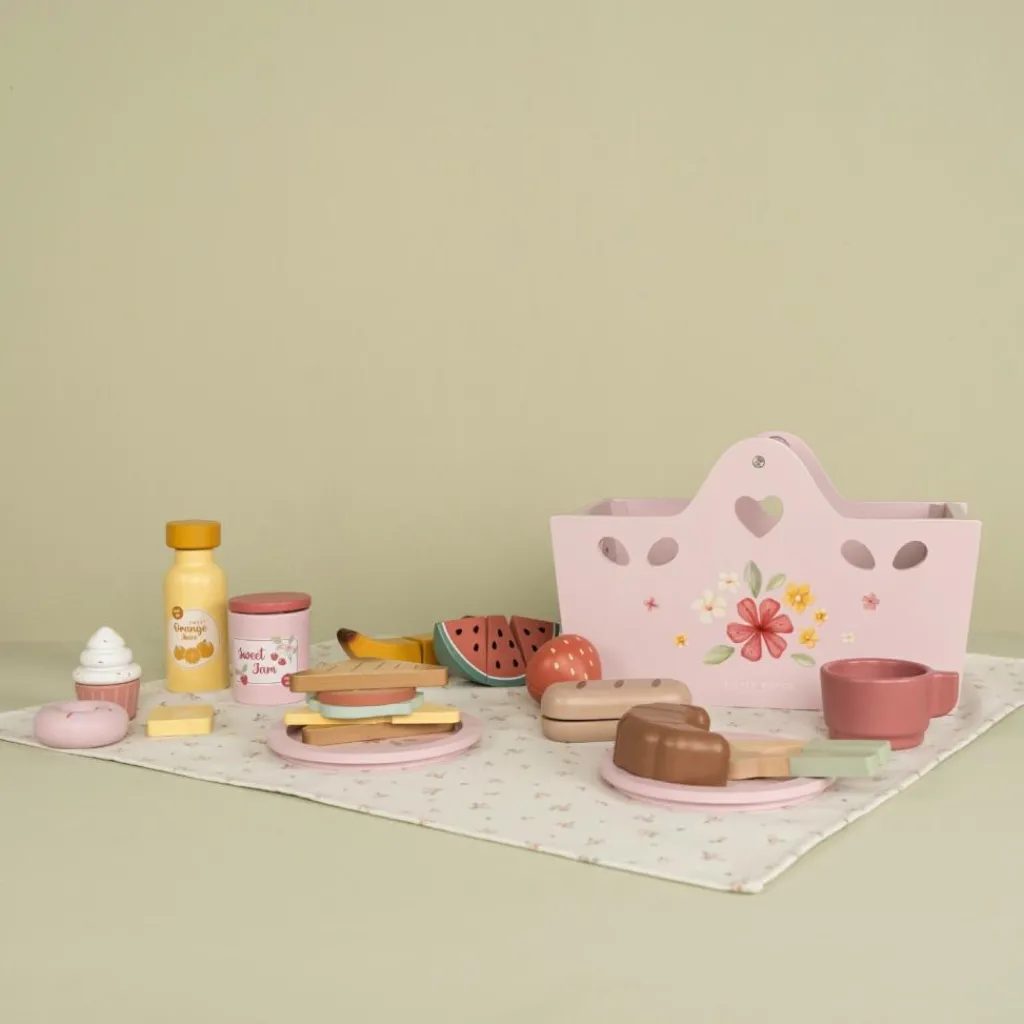 Hot Panier de pique-nique Dînette Et Aliments Factices