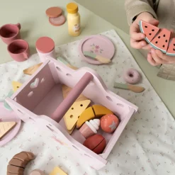 Hot Panier de pique-nique Dînette Et Aliments Factices