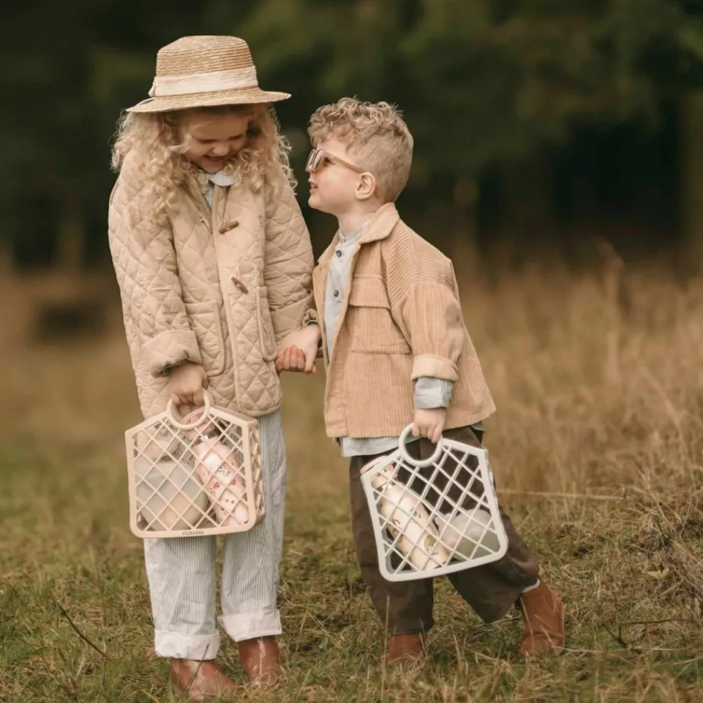 Panier de plage en silicone Bleu Perle Jouet De Plage / Piscine