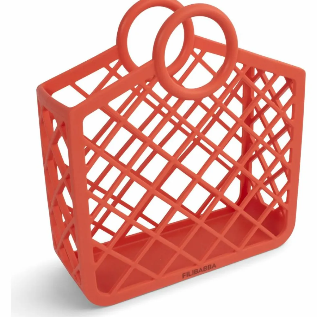Outlet Panier de plage en silicone Rouge Corail Jouet De Plage / Piscine