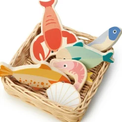 Hot Panier du marché Fruits de mer Dînette Et Aliments Factices