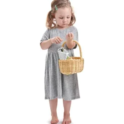 Best Panier jour de marché en bois Dînette Et Aliments Factices