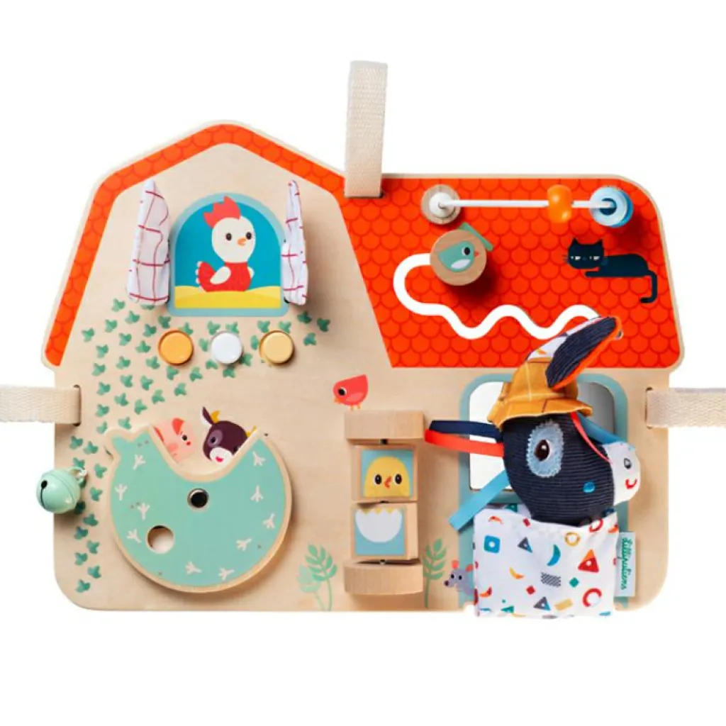 New Panneau d'activités La Ferme Jouet D'Activités