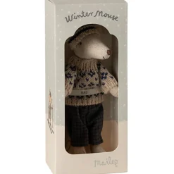 Online Papa Souris en hiver et sa paire de skis Bleu Figurines De Jeu