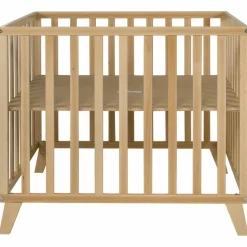 Hot Parc Alix Bois de hêtre Naturel (95 x 75 cm) Parc Bébé Et Accessoires