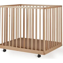 Outlet Parc Mori avec roulettes Naturel (95 x 75 cm) Parc Bébé Et Accessoires