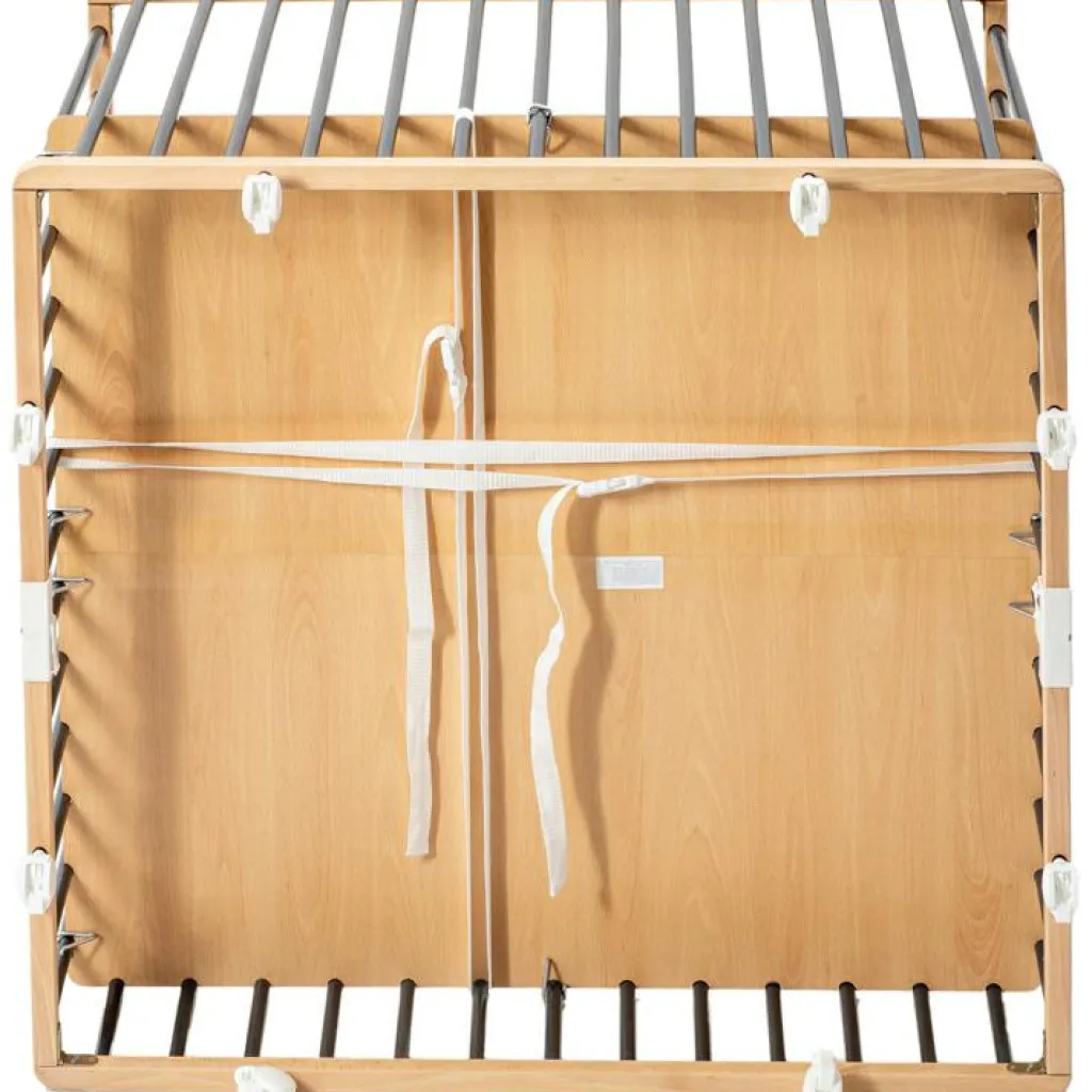 Discount Parc pliant carré en bois Gaby hybride anthracite Parc Bébé Et Accessoires