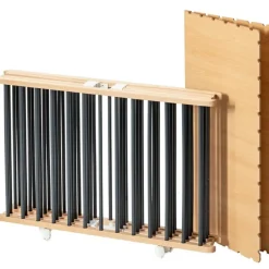 Discount Parc pliant carré en bois Gaby hybride anthracite Parc Bébé Et Accessoires