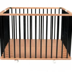 Hot Parc pliant carré en bois Gaby Hybride noir Parc Bébé Et Accessoires