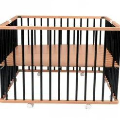 Hot Parc pliant carré en bois Gaby Hybride noir Parc Bébé Et Accessoires