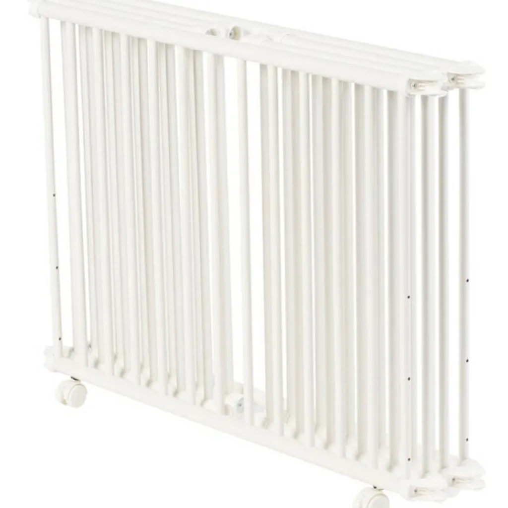 Outlet Parc pliant Lucilee + blanc avec fond vert d'eau (90 x 97 cm) Parc Bébé Et Accessoires