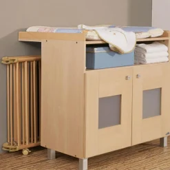 Sale Parc pliant Lucilee + naturel avec fond vert d'eau (76 x 97 cm) Parc Bébé Et Accessoires