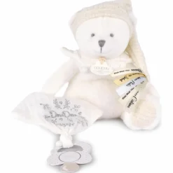 Online Peluche attache-sucette Ours Pantin Argent (20 cm) Doudou Attache Sucette