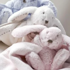 Hot Peluche Augustin le lapin rose (12 cm) Petite Peluche (< 20 Cm)