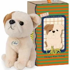 Outlet Peluche Bertha le Bulldog Américain assis (17 cm) Petite Peluche (< 20 Cm)