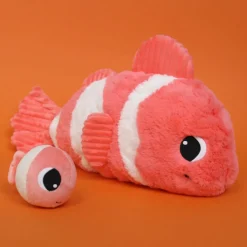 Outlet Peluche Bigou maman et bébé Les Ptipotos Corail (38 cm) Peluche Moyenne (20-59 Cm)