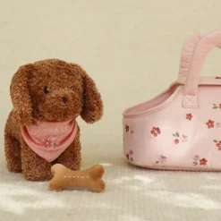 Hot Peluche chien avec sac de transport Jackie Peluche Moyenne (20-59 Cm)