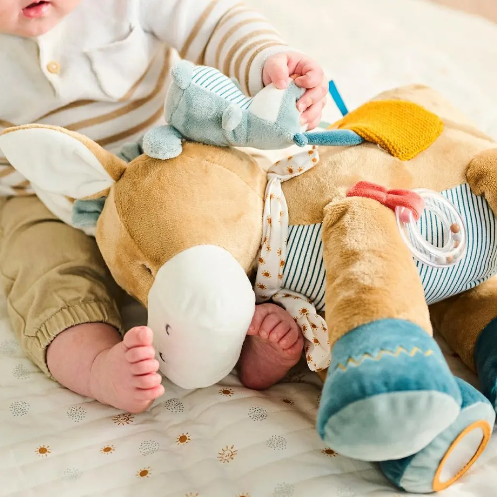 Hot Peluche d'activités Léo l'âne (45 cm) Peluche D'Activités