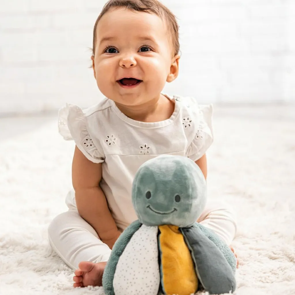 Peluche d'activités Pieuvre Lapidou vert-ocre (20 cm) Peluche D'Activités