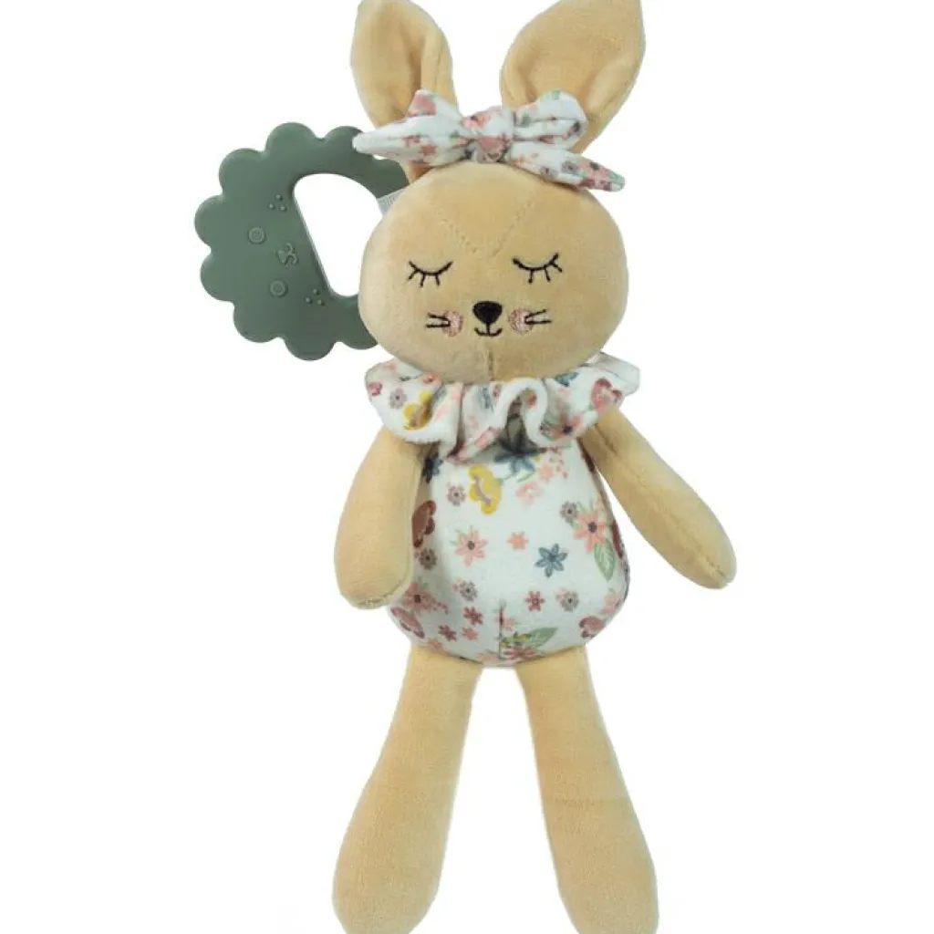 Sale Peluche de dentition Lapin Garden (28 cm) Jouet / Anneau De Dentition