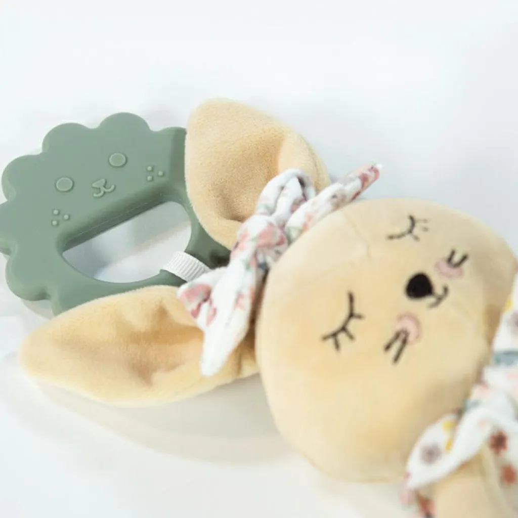 Sale Peluche de dentition Lapin Garden (28 cm) Jouet / Anneau De Dentition