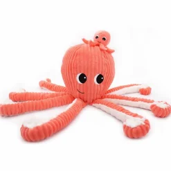 Clearance Peluche Filou maman et bébé Les Ptipotos Corail (50 cm) Peluche Moyenne (20-59 Cm)