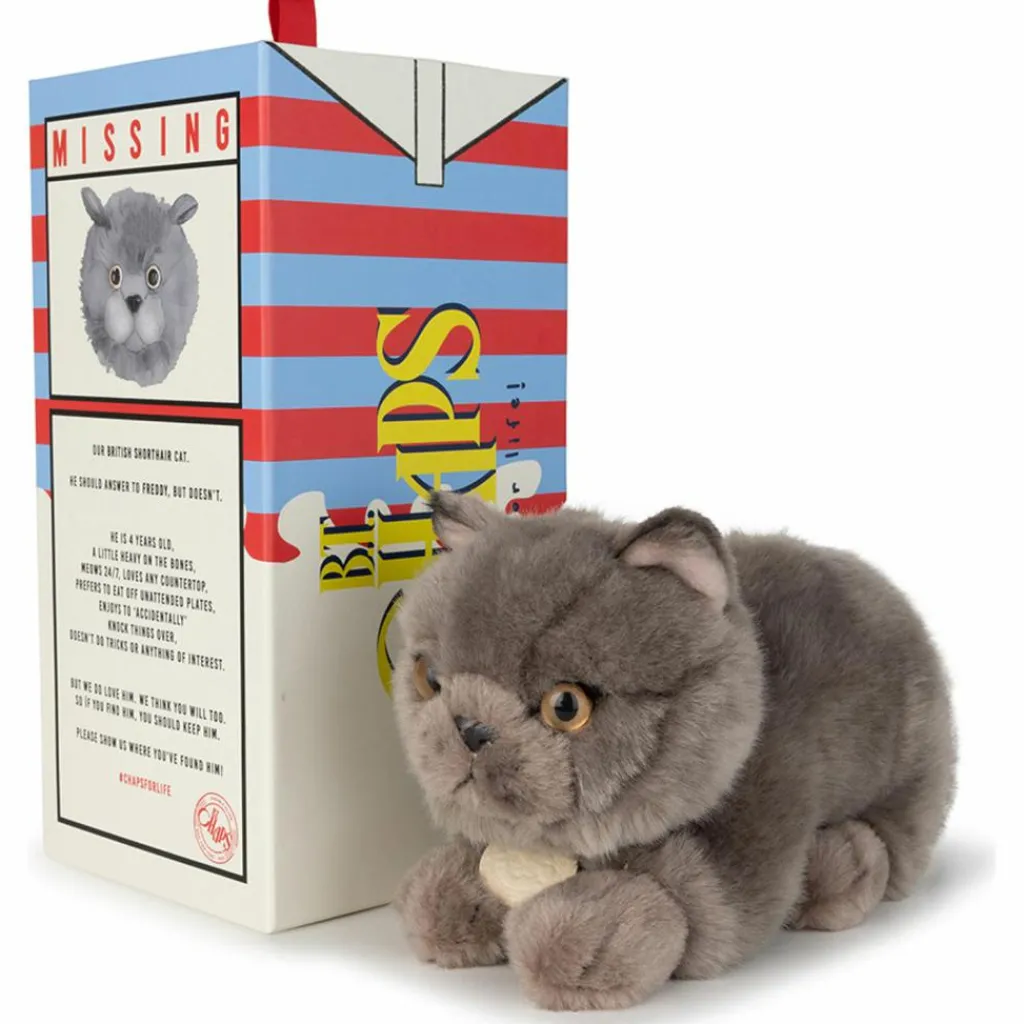 Outlet Peluche Freddy le Brittish Shorthair (20 cm) Petite Peluche (< 20 Cm)