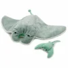 Clearance Peluche géante Mantalou la raie manta et son bébé menthe (67 cm) Grande Peluche (60 Cm Et +)