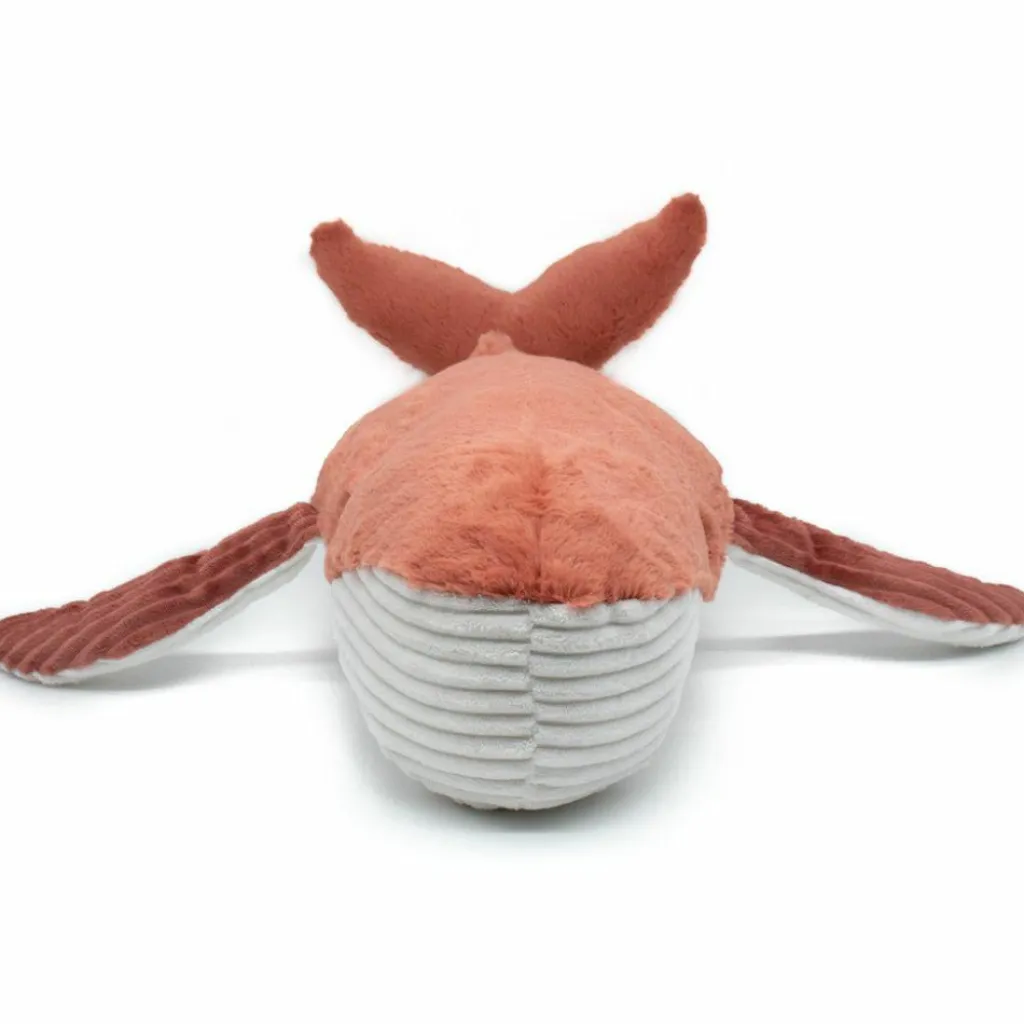 New Peluche Gravillou baleine maman et bébé Les Ptipotos terracotta Peluche Moyenne (20-59 Cm)