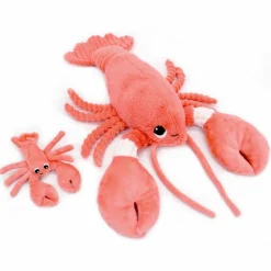 Sale Peluche Iloveyou maman et bébé Les Ptipotos Corail (48 cm) Peluche Moyenne (20-59 Cm)