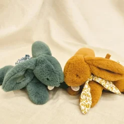 Clearance Peluche Lapin Doudou Pantin vert sauge (25 cm) Peluche Moyenne (20-59 Cm)