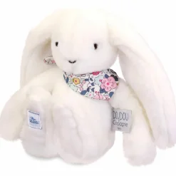 Peluche Lapin Fleurette Blanc (25 cm) Peluche Moyenne (20-59 Cm)