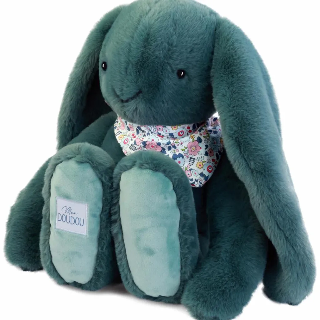 Sale Peluche Lapin Fleurette Eucalyptus (50 cm) Peluche Moyenne (20-59 Cm)