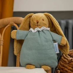 Discount Peluche lapin nid d'ange vert céladon (20 cm) Hochet