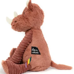 Clearance Peluche Les Ptipotos Grobisou le rhinocéros terracotta (26 cm) Peluche Moyenne (20-59 Cm)