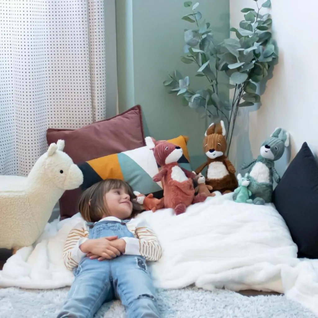 Sale Peluche Les Ptipotos Kangourou cassonade (33 cm) Peluche Moyenne (20-59 Cm)