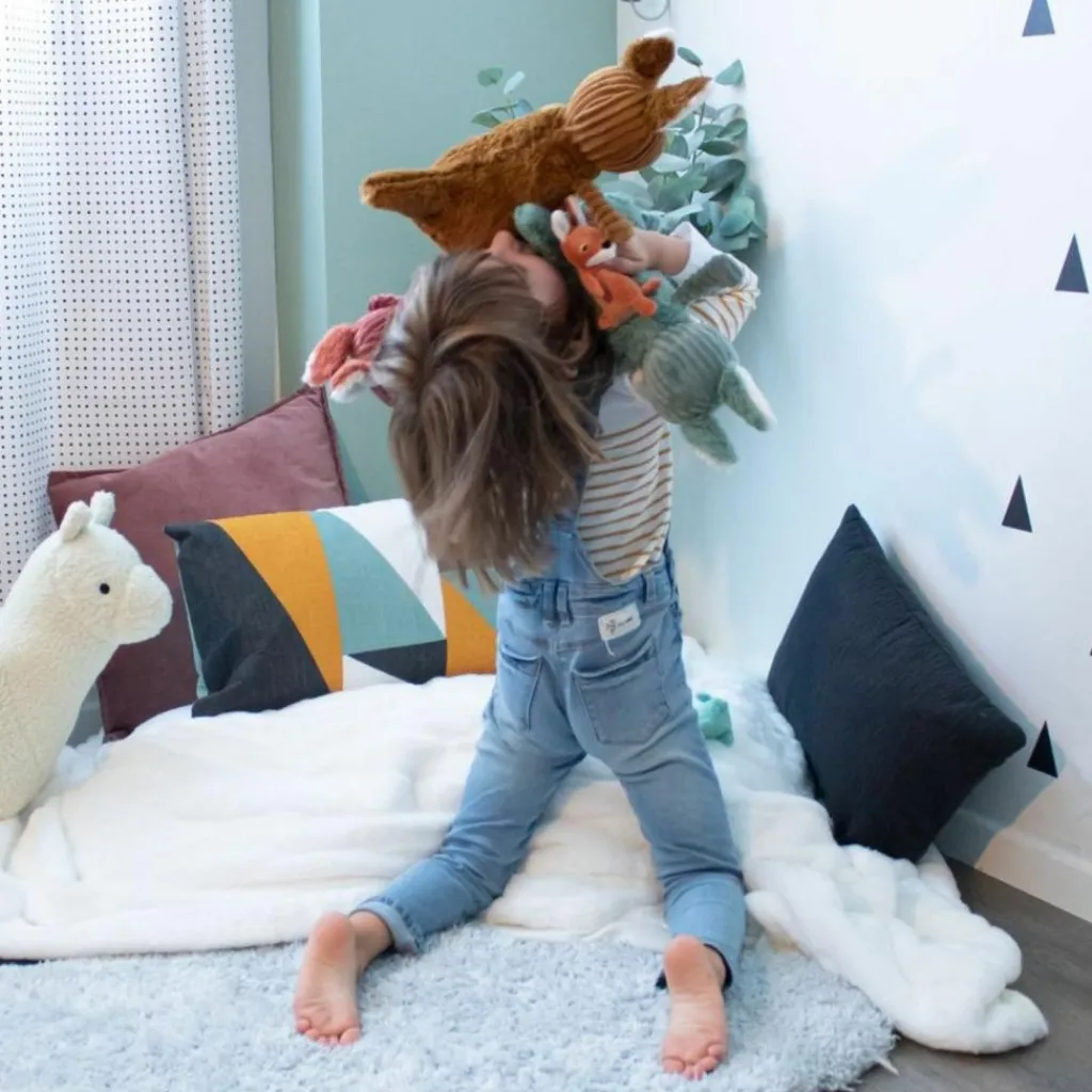 Sale Peluche Les Ptipotos Kangourou cassonade (33 cm) Peluche Moyenne (20-59 Cm)