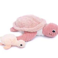 Online Peluche Les Ptipotos Sauvenou maman et bébé tortue rose (29 cm) Peluche Moyenne (20-59 Cm)