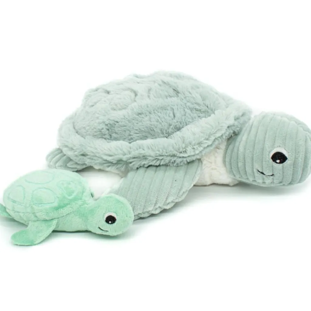 Sale Peluche Les Ptipotos Sauvenou maman et bébé tortue menthe (29 cm) Peluche Moyenne (20-59 Cm)