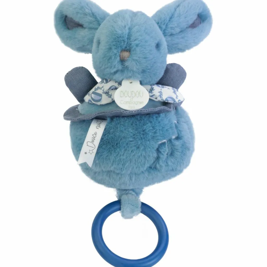 Best Peluche musicale Lapin Doudou bleu (20 cm) Peluche Musicale