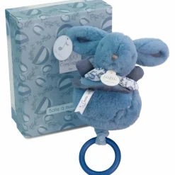 Best Peluche musicale Lapin Doudou bleu (20 cm) Peluche Musicale