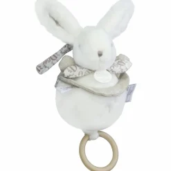 Hot Peluche musicale Lapin Doudou blanc (20 cm) Peluche Musicale