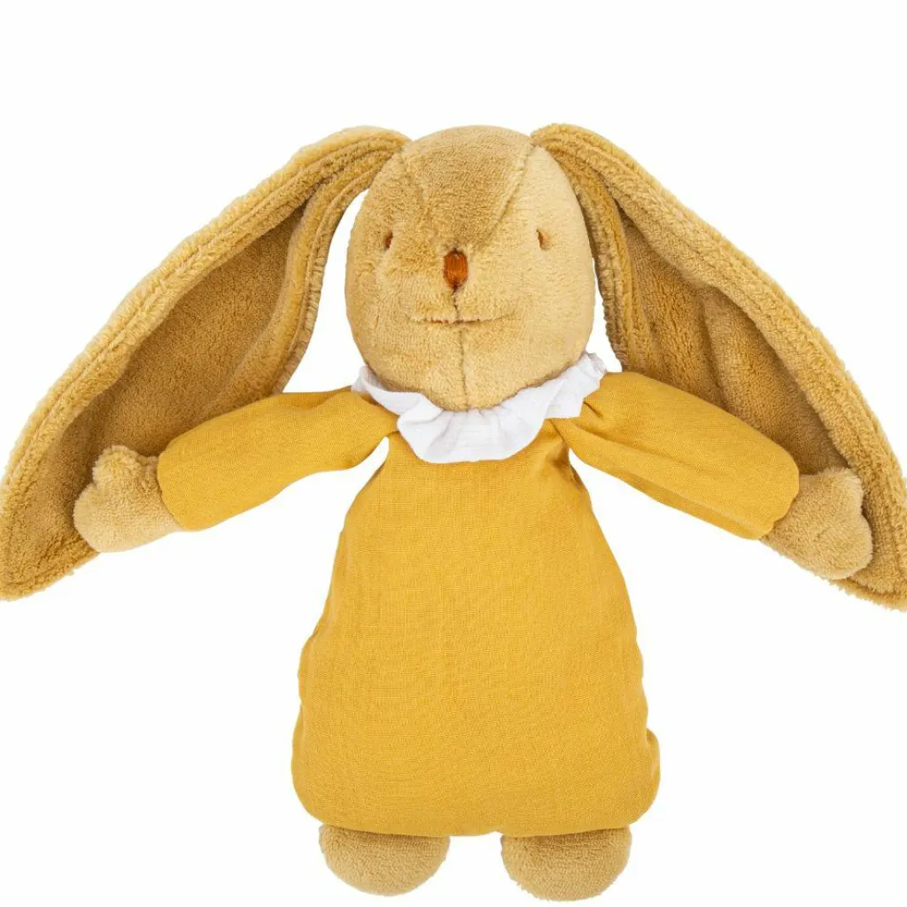 Sale Peluche musicale lapin nid d'ange jaune curry (28 cm) Peluche Musicale