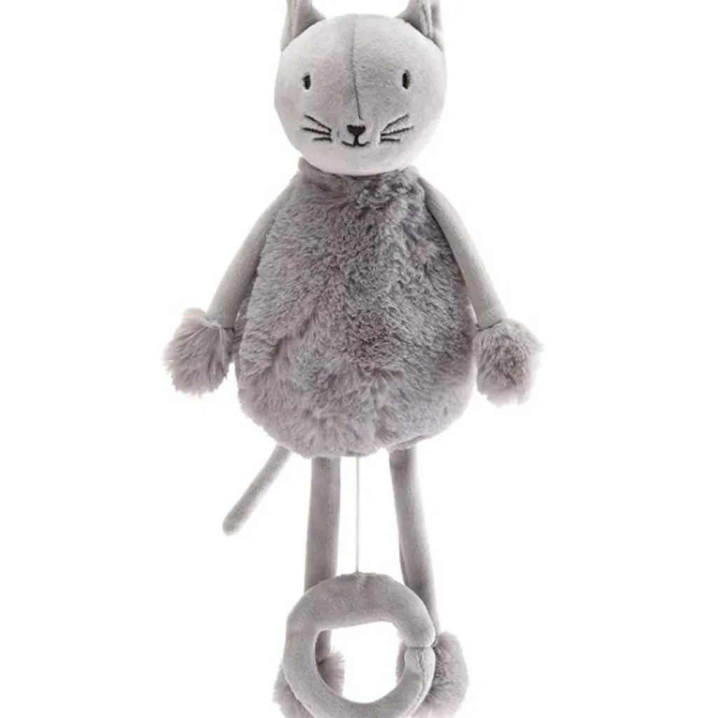 Outlet Peluche musicale Les doux Bidous Oscar le chat (28 cm) Peluche Musicale
