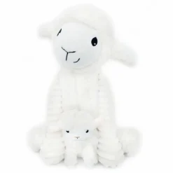 Online Peluche Olou maman et bébé Les Ptipotos Blanc (31 cm) Peluche Moyenne (20-59 Cm)