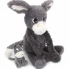 Best Peluche Poitou maman et bébé Les Ptipotos Gris (35 cm) Peluche Moyenne (20-59 Cm)