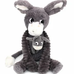 Best Peluche Poitou maman et bébé Les Ptipotos Gris (35 cm) Peluche Moyenne (20-59 Cm)