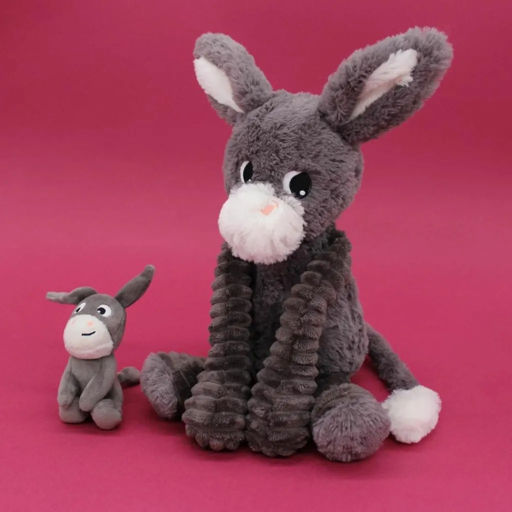 Best Peluche Poitou maman et bébé Les Ptipotos Gris (35 cm) Peluche Moyenne (20-59 Cm)