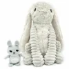 Clearance Peluche Toudou maman et bébé Les Ptipotos Gris clair (25 cm) Peluche Moyenne (20-59 Cm)
